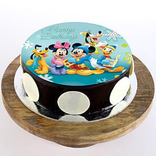 Mickey Clubhouse Chocolate Photo Cake Delivery in Greater Noida