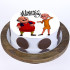 Motu Patlu Pineapple Cake