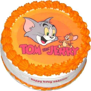 Tom & Jerry Photo Cake