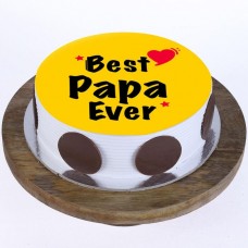 Best Papa Ever Pineapple Photo Cake