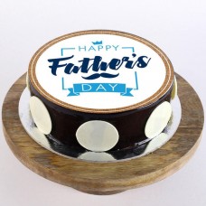 Father's Day Chocolate Photo Cake