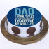 Loving Dad Pineapple Photo Cake