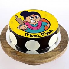 Meri Maa Chocolate Photo Cake