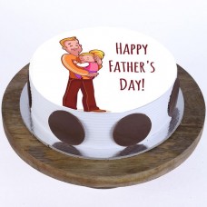 Special Father's Day Pineapple Photo Cake