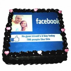 Facebook Like Photo Cake