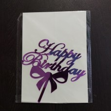 Happy Birthday Purple Tag