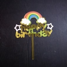 Happy Birthday Rainbow Tag