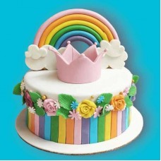 Crown the Rainbow Cake