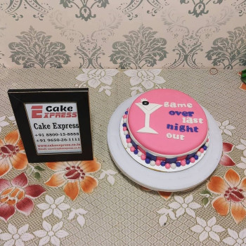 Last Night Out Bachelorette Cake