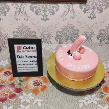 Funny Dick Theme Fondant Cake