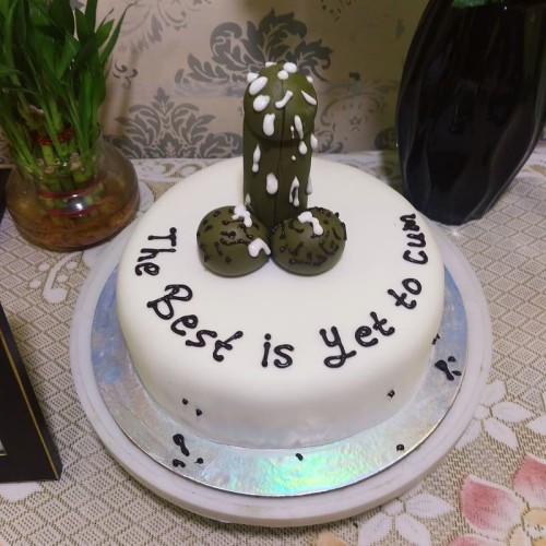Standing Dick Fondant Cake
