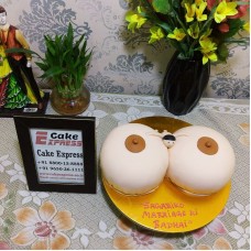Naked Boobs Fondant Cake