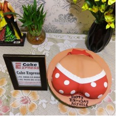 Red Polka Bra Theme Adult Cake