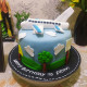 Airplane Theme Fondant Cake Delivery in Greater Noida