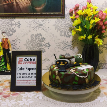 Military Theme Fondant Cake