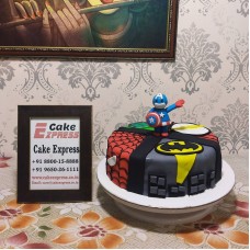 Avengers Birthday Fondant Cake