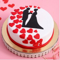 Love Couple Designer Fondant Cake