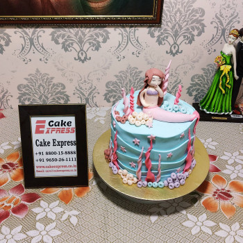 Mermaid Theme Fondant Cake
