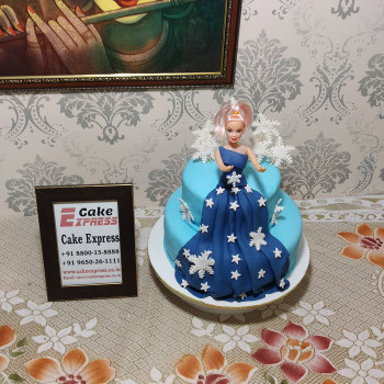Princess Elsa Theme Birthday Cake