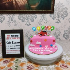 Half Birthday Fondant Cake