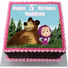 Masha and Bear Photo Cake