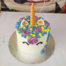 Unicorn Theme Customized Birthday Cake