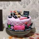 Makeup Themed Designer Cake Delivery in Greater Noida