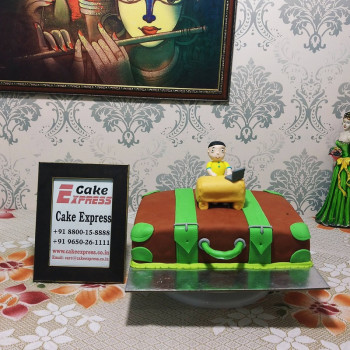 Workaholic Designer Fondant Cake