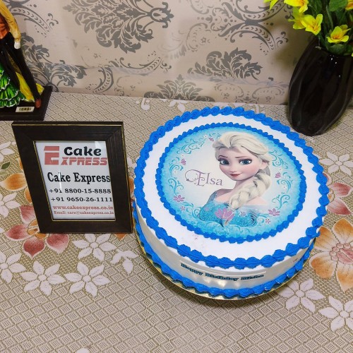 Frozen Elsa Photo Cake