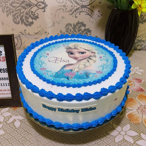 Frozen Elsa Photo Cake