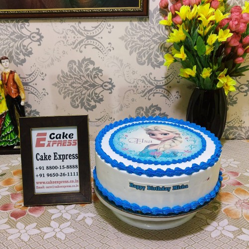 Frozen Elsa Photo Cake