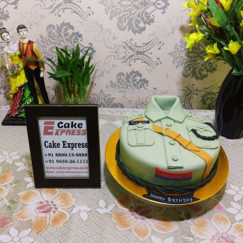 Indian Police Birthday Cake