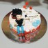 Travel Lover Guy Fondant Cake