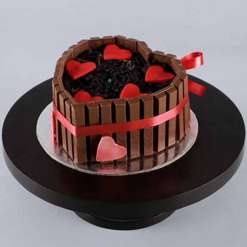 Heart Shaped KitKat Cake Delivery in Greater Noida
