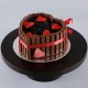 Heart Shaped KitKat Cake Delivery in Greater Noida