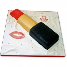 Hot Lips Fondant Cake