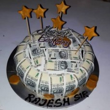 Money Covered Designer Cake