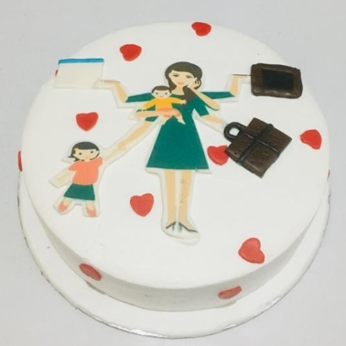 Mother and Kids Cream Cake Delivery in Greater Noida