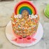 Rainbow Sprinkles Semi Fondant Cake