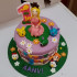 1st Birthday Girl Purple Fondant Cake