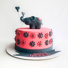 Baby Elephant Fondant Cake