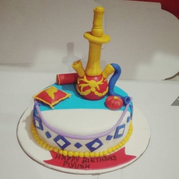 Hookah Themed Fondant Cake Hookah Themed Fondant Cake