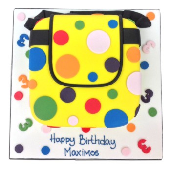 Mr Tumble's Bag Fondant Cake Mr Tumble's Bag Fondant Cake