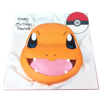 Pokemon Charmander Fondant Cake