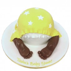 Babies Bottom Theme Fondant Cake