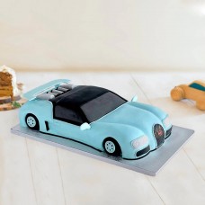 Bugatti Car Designer Fondant Cake