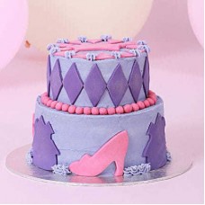 Designer Two Tier Cake For Girls