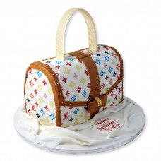 Louis Vuitton Bag Fondant Cake