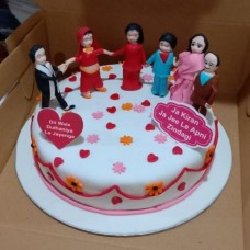 Wedding Ceremony Theme Fondant Cake