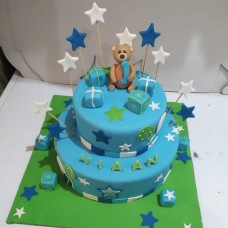 Kids 1st Birthday Theme Fondant Cake